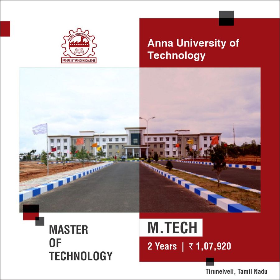 Master of Technology (M.Tech) at Anna University of Technology - Tirunelveli, Tirunelveli